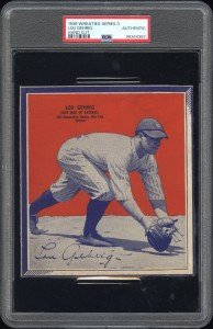 1936 Wheaties Lou Gehrig Series 3 PSA Card