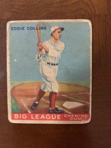 1933 Goudey Eddie Collins Sports Card #42