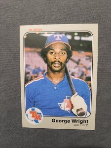 1983 Fleer George Wright Rookie Card #583