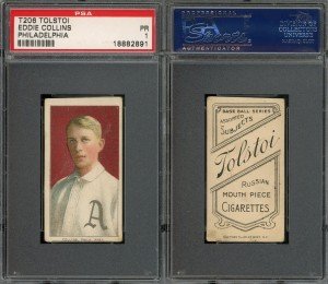 1909-11 T206 Eddie Collins HOF Low Pop Card