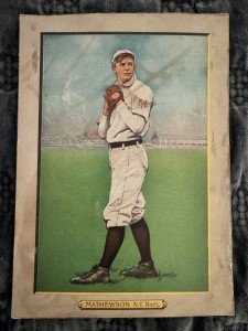 Christy Mathewson 1911 T3 Turkey Red Cabinet Card
