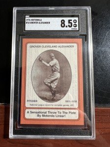 1976 Motorola Baseball Card #10 Grover Cleveland Alexander