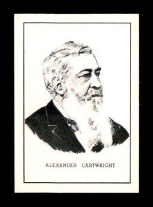 1950 Callahan HOF #11 Alexander Cartwright Card