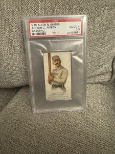 1888 N28 Allen & Ginter Cap Anson Card