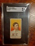 1909 T206 Christy Mathewson Portrait Card SGC 1