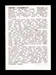 1950 Callahan HOF Henry Chadwick Sports Card