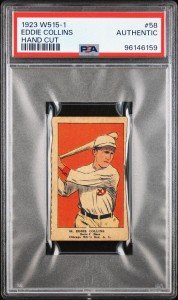 Eddie Collins 1923 W515-1 Hand Cut Card