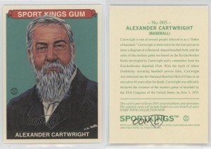 2015 Leaf Sportkings Green Alexander Cartwright #005
