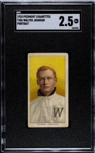 1910 T206 Walter Johnson Portrait Card - SGC 2.5