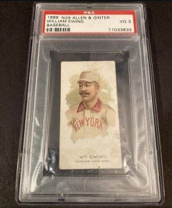 1888 N29 Allen Ginter William Ewing Baseball Card