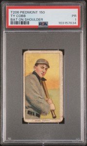 Ty Cobb 1909 T206 Bat On Shoulder Card