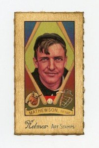 Christy Mathewson Giants Helmar Art Stamps Card