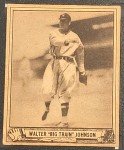 1940 Play Ball Walter Johnson "Big Train" Card
