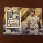 Aaron Judge 2022 Topps Update Lou Gehrig Patch