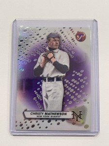 Christy Mathewson Purple Refractor 2023 Topps