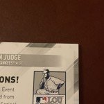 Aaron Judge 2022 Topps Update Lou Gehrig Patch