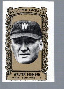 Walter Johnson 1963 Bazooka All-Time Greats Card