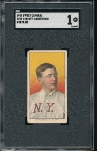 T206 Sweet Caporal Christy Mathewson Portrait Card