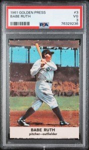 1961 Babe Ruth Golden Press Sports Card