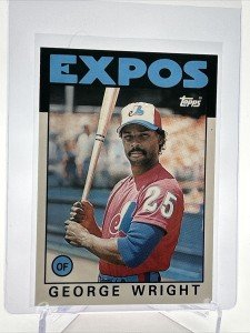 1986 Topps Traded George Wright Baseball Card #128T