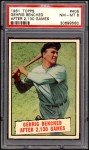 1961 Topps Lou Gehrig #405 PSA 8 Card