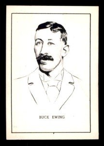 1950 Callahan Buck Ewing Baseball Card #30