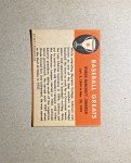 1961 Fleer Ban Johnson Vintage Baseball Card