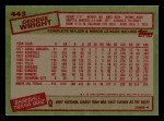 1985 Topps George Wright Texas Rangers Card #443