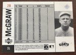 2001 Upper Deck Legends John McGraw #37 Card