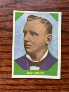 1960 Fleer Cap Anson Chicago Cubs Baseball Card