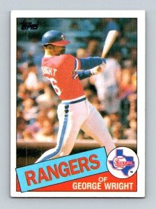 1985 Topps George Wright Baseball Card #443