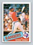 1985 Topps George Wright Baseball Card #443