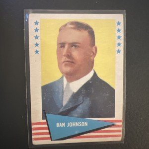 1961 Fleer Ban Johnson Sports Card 48