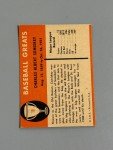 1961 Fleer Baseball Greats Charles Comiskey Card