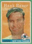 Hank Bauer 1958 Topps Baseball Card #9