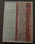 1958 Topps Warren Spahn All-Star Sports Card
