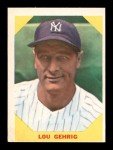 1960 Fleer Lou Gehrig #28 Sports Card