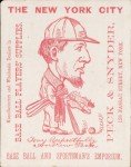 1869 Peck & Snyder Cincinnati Redstockings Card