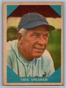 1960 Fleer Baseball Greats Tris Speaker Card
