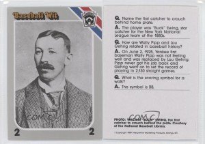 1990 Buck Ewing Baseball Card No Number