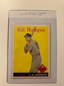 1958 Topps Gil Hodges Baseball Card #162