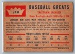 1960 Fleer Baseball Greats Tris Speaker Card