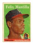 1958 Topps Felix Mantilla Baseball Card #17