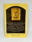 Alexander Cartwright Hall of Fame Plaque Postcard