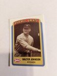 Walter Johnson 1990 Swell Baseball Greats Card