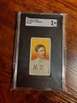 1909 T206 Christy Mathewson Portrait Card SGC 1