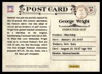 2012 Panini Cooperstown George Wright #89 Bronze Card