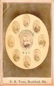 1869 Cincinnati Red Stockings D.R. Town Card Reprint