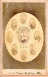 1869 Cincinnati Red Stockings D.R. Town Card Reprint