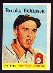 1958 Topps Brooks Robinson Orioles Card